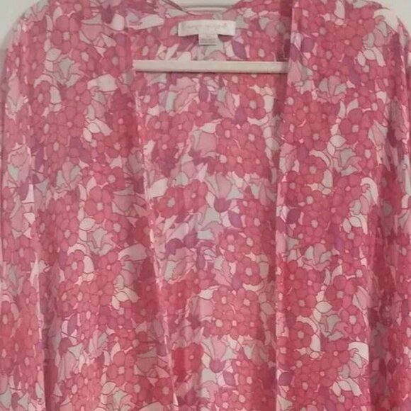 Simply Southern Floral Print Duster or Coverup EUC - Picture 2 of 5